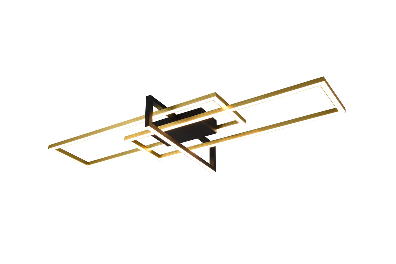 Plafoniera Salinas, TRIO, 100x40x11.5 cm, 34W, 1x SMD, metal, bronz mat/negru - imagine 4